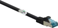 Renkforce RF-5047474 RJ45 Netwerkkabel, patchkabel CAT 6A S/FTP 5.00 m Zwart Vlambestendig 1 stuk(s)
