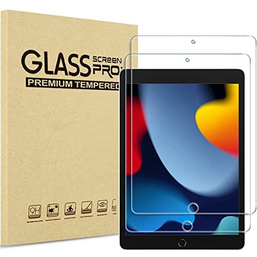 ProCase Screen Protector voor iPad 10,2 Inch 2021 9e / 2020 8e / 2019 7e Generatie, Displayfolie Beschermglas Beschermfolio Gehard Glas - Helder