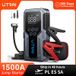 UTRAI JS-9 3000A Booster de démarrage pour voiture avec compresseur d'air 150 PSI, batterie externe QC 18 W, chargeur de batterie de voiture 12 V, écran LED et lampe de poche à 3 modes