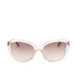 Calvin Klein dameszonnebril CK19536S Cat Eye, Crystal Beige/Beige, 55 mm