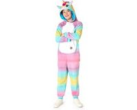 OppoSuits Eenhoorn Onesie Kids - Unisex - Unicorn Fleece Jumpsuit - Multicolor - Maat: L - EU134/140