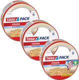 Tesa verpakkingstape - 3x - transparant - 66 m x 50 mm