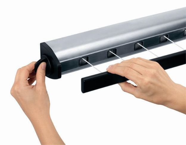Brabantia Pull-Out Drying Lines - Wall-mountable - Stainless Steel - 22m