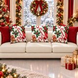 PETTI Artigiani Italiani 2 kussenslopen Kerstmis Candy Noel 30 x 50 cm