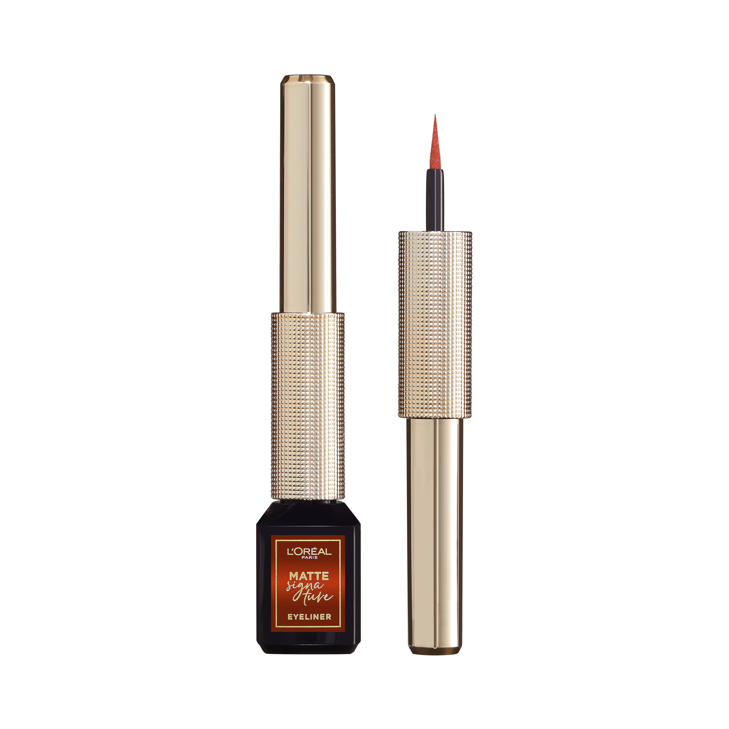 L'Oréal Matte Signature Eyeliner van Superliner – Matte Liquid Eyeliner – 07 Copper – Bruine waterproof Eyeliner, Lichtbruin Oogpotlood - 10,8 ml