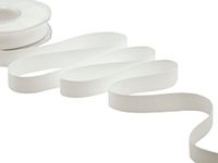 Furlanis - Poly katoen, mat poly-katoenen lint voor geschenkverpakkingen, decoraties, gastgeschenken - natuurwit, 15 mm x 25 m