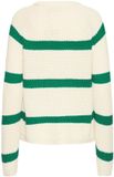 Fransa Vrouwentrui Kamia 4 Lange Mouw Ronde Hals Gestreept Polyester Whisper White W. Bosphorus S