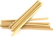 Kitchen Tools Rietjes bamboe 20cm 10 stuks in doosje met borstel
