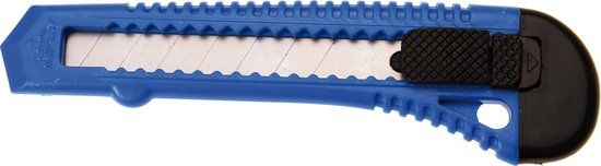 BGS - Afbreekmes - Snijmes - Tape mes - Scherp - Blauw - Universeel - 18mm - BGS7980