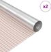 vidaXL Film miroir adhésif 45 x 100 cm 2 pièces Argent PET