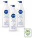 NIVEA 3 x Lait pour le corps Express - pour peau normale à sèche - 400 ml - Lot économique