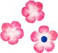 Colorations - Washi stickers roze bloemblaadjes 80 stuks knutselplezier