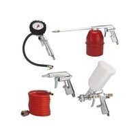 Einhell 41.327.20 Perslucht Accessoireset - 5-delig - 4 m - Metallic, Rood, Wit