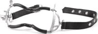 Black Label Whitehead Ratchet Mondklem met PVC coating en leren riempje