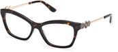 Guess GU50231 Dark Havana Rechthoekig Acetaat Vrouwen Brilmonturen