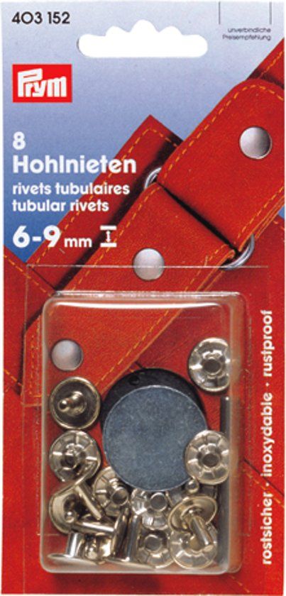 Prym Holnieten messing vernikkeld