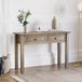 Vida Designs Panama Console Tafel 2 Lade, Woonkamer Meubels, Natuurlijke Eiken, Wax Finish