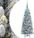 vidaXL Kunstkerstboom Wit 120 cm PVC en plastic en staal en PE