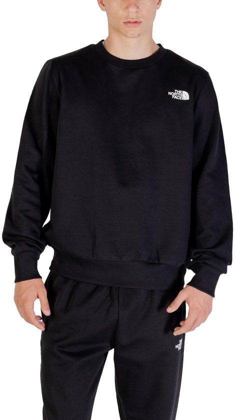 The North Face Printed Round Neck Long Sleeve Sweatshirt - Black