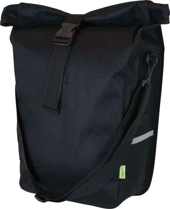 Dresco Enkele Fietstas Leisure 18 Liter - Waterafstotend Nylon - Zwart