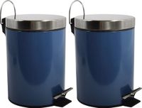 MSV Pedaalemmer - 2x - Metaal - Marine Blauw - 3 Litre