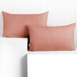 DecoKing Amber Koraal Kussenhoes Jersey 50x60 cm