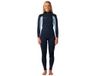 Rip Curl Trad 3/2 Mm Fl Dames Neopreen Wetsuit Met Lange Mouwen En Rugrits Blauw 10 Vrouw