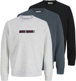 JACK&JONES - JJMUNK SWEAT CREW NECK 3PK MP Heren Trui