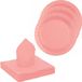 Santex Feest/Verjaardag Servies Set - 20x Gebaksbordjes/25x Servetten - Roze - Karton
