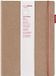 SenseBook Red Rubber Notitieboek A4 Genaaid Gebonden 151 Pagina's Ruiten Bruin met Rode Details