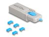 DeLOCK 20926 Poortblokker + sleutel USB Type-C Blauw, Grijs Kunststof 11 stuk(s)