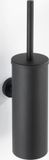 WENKO Bosio Porte-brosse WC - Acier inoxydable noir mat