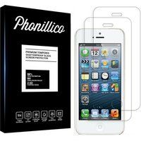 Phonillico® Gehard glas voor Apple iPhone SE (2016) [Pack 2]