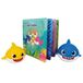 ODS - Baby Shark babybad met waterdicht boek (8 pagina's) en 2 drijvende figuren van pvc, formaat boek 14 x 14 cm, aanbevolen leeftijd: 6 m+