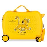 Joumma Disney Le King Leon Explorer cabinekoffer geel 33 x 50 x 20 cm stijf 2 kg zijcijfersluiting ABS 2 kg 33 l handbagage citroenboom Talla única kinderkoffer