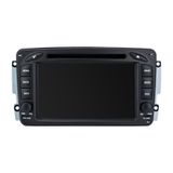 Mercedes radio 7 pouces avec lecteur CD pour Mercedes W203 (2000 - 2004), incluant navigation, commande au volant, Bluetooth, RDS, DSP, GPS et DAB+