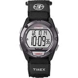 Timex Expeditie 41 mm herenhorloge - Zwarte hars, tweedelig, digitale wijzerplaat, groene kast, TW4B28500
