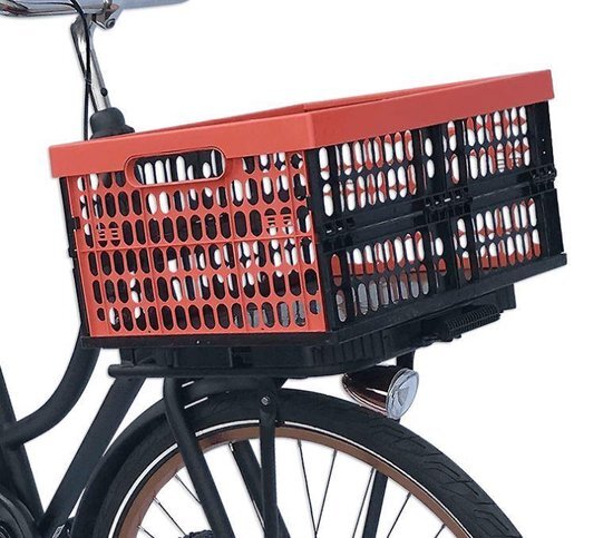 Plates 4 Bikes Afneembaar Fiets Vouwkrat - 32 Liter - Basisset - Rood