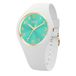 Ice-Watch - Ice Champagne White Turquoise - Wit Horloge Voor Dames Met Siliconen Band - 025931 (Small 37Mm)