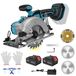 StarTech Accuboormachine met cirkelzaagfunctie - Borstelloze 21V-motor - 125 mm zaagblad - 45 mm snijdiepte - 6500 omwentelingen per minuut - Instelbare hoek van 45–90° - 2 accu's