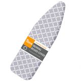 Neccom Strijkplankhoes en pad standaard maat 38 x 137 cm, bestand tegen schroeien en vlekken met elastische rand, zware extra dikke strijkvulling, katoenen strijkplankhoezen
