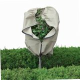 WERKA PRO Winterafdekking voor planten en planten, beschermtas voor planten tegen wintertemperaturen, Ø 50 x 100 cm, vorstbescherming voor de winter, beige