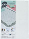 Sizzix Sticky Grid Sheets pour un alignement précis des matériaux et une découpe, adhésif repositionnable - lot de 5