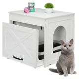 Merkloos Kattenbakkast Wit-grijs