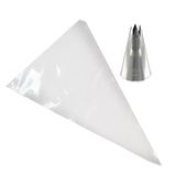 PME Cake Piping Bag en Nozzle Set | Small Star Savoy #1M & 12 spuitzakken