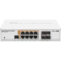 MikroTik Cloud Router Switch CRS112-8P-4S-IN - Switch - L3 - Beheerd - 8 x 10/100/1000 (PoE) + 4 x SFP - desktop, rack-uitvoering - PoE+ - Gelijkstroom