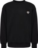 hummel hmlJR LOOSE CREWNECK BEE Unisex Kinderen Katoen/Gerecycled Polyester Zwart