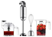 OEM Stapelmixer-set, 700 watt, 5 standen, turbofunctie, met hakmolen en maatbeker