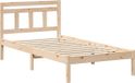 vidaXL Bedframe Massief Grenenhout Bruin 75 x 190 cm