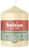 Bolsius Stompkaars Beige Ø58 x 80 mm – 17 Branduren – 6 Stuks – Beige Sfeerkaarsen